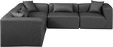 Cube Vegan Leather Modular Sectional - Modern Elegance for Chic Living Spaces with Custom Configurations