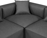 Cube Vegan Leather Modular Sectional - Elevate Your Space with Modern Elegance and Comfort Today!