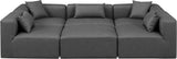 Cube Modular Sectional - Luxurious Vegan Leather Design for Contemporary Living Spaces and Comfort