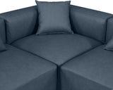 Cube Vegan Leather Modular Sectional - Modern Elegance for Chic Living Spaces with Custom Configurations