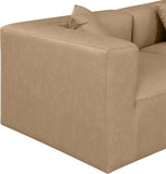 Cube Modular Sofa - Luxurious Vegan Leather Design for Modern Living Spaces and Chic Home Offices