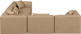 Cube Vegan Leather Modular Sectional - Modern Elegance for Chic Living Spaces with Custom Configurations