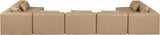 Cube Vegan Leather Modular Sectional - Modern Elegance for Contemporary Living Spaces and Offices