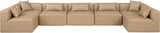Cube Vegan Leather Modular Sectional - Modern Elegance for Contemporary Living Spaces and Offices