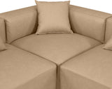 Cube Vegan Leather Modular Sectional - Modern Elegance for Contemporary Living Spaces and Offices