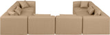 Cube Vegan Leather Modular Sectional - Elevate Your Contemporary Space with Luxurious Comfort & Style