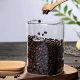 Glass Storage Jar with Bamboo Lid & Spoon
