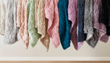 Soft Warm Ruched 50x60" Throw Blanket, Teal