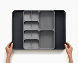 DrawerStore™ Grey Expanding Cutlery, Utensil & Gadgets Organiser