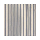 French Home 63”X 63” Blue and Cream Striped Tablecloth