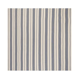 French Home 71" X 95" Blue and Cream Striped Tablecloth