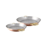 Mauviel M'Heritage M'150 B 2-Piece Copper Round Pan Set With Brass Handles