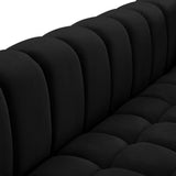Gwen Velvet Loveseat - Luxurious Comfort & Contemporary Style with Tufting and Custom Legs Options