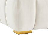 Gwen Velvet Sofa - Luxurious Comfort with Deep Biscuit Tufting & Custom Gold or Chrome Legs