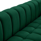 Gwen Velvet Chair: Luxurious Comfort Meets Contemporary Elegance with Customizable Legs and Tufting
