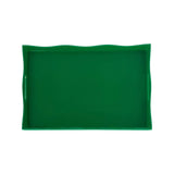 Spangle Scalloped Tray Green