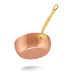 Mauviel M'Heritage M'150 B Copper Chef Pan With Lid and Brass Handle
