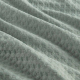 Wholesale Waffle Weave Textured All Season Comforter Set, Sage Green
