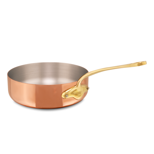 Mauviel M'Heritage M'150 B Copper Saute Pan With Brass Handle