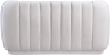 Dixie Velvet Loveseat: Elegant Contemporary Design with Deep Channel Tufting for Stylish Comfort