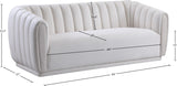 Dixie Velvet Sofa - Chic Contemporary Design with Deep Channel Tufting for Elegant Living Spaces