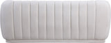 Dixie Velvet Sofa - Chic Contemporary Design with Deep Channel Tufting for Elegant Living Spaces