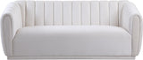 Dixie Velvet Sofa - Chic Contemporary Design with Deep Channel Tufting for Elegant Living Spaces