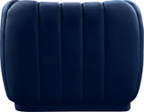 Dixie Velvet Modern Lounge Chair - Elegant Deep Channel Tufting for Stylish Living Room Comfort