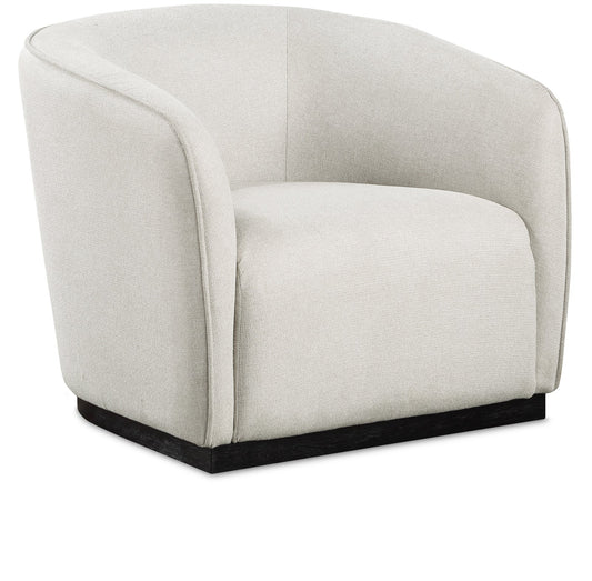 Mylah Chair – Luxurious Polyester Fabric Accent Chair with Black Solid Wood Base for Cozy Spaces