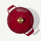 MADE IN Round Enameled Cast Iron Dutch Oven