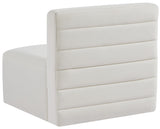 Quincy Modular Armless Chair - Elegant Contemporary Design with Cloud-Like Comfort and Tufting