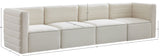 Quincy Modular Sofa - Elegant Contemporary Design with Cloud-Like Comfort and Channel Tufting