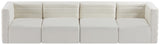 Quincy Modular Sofa - Elegant Contemporary Design with Cloud-Like Comfort and Channel Tufting