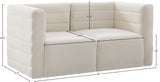 Quincy Modular Sofa - Elegant Contemporary Design with Cloud-Like Comfort and Channel Tufting