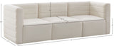 Quincy Modular Sofa - Elegant Contemporary Design with Cloud-Like Comfort and Channel Tufting