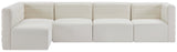 Quincy Velvet Modular Sectional Sofa - Contemporary Design with Cloud-Like Comfort and Style