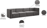 Quincy Modular Sofa - Elegant Contemporary Design with Cloud-Like Comfort and Channel Tufting