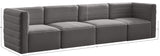 Quincy Modular Sofa - Elegant Contemporary Design with Cloud-Like Comfort and Channel Tufting