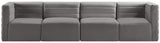 Quincy Modular Sofa - Elegant Contemporary Design with Cloud-Like Comfort and Channel Tufting