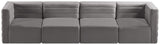 Quincy Modular Sofa - Elegant Contemporary Design with Cloud-Like Comfort and Channel Tufting