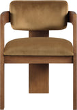 Sacha - Velvet Dining Chair With Brown Base (Set of 2)