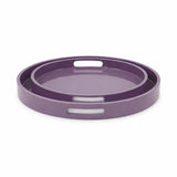Saint Tropez Round Tray Set of 2 - Cherry