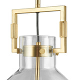 Cronus Crystal LED 1 Light Pendant // Gold