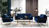 Mila Luxurious Contemporary Sofa with Gold Stainless Steel Frame and Comfortable Pillows for Relaxation