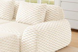 LAURENT 114" 3-Seater Sofa with 1 Ottoman