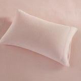 Solid Micro Fleece Sheet Set, Blush