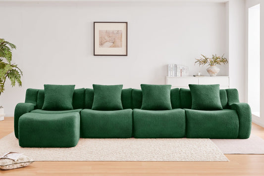 ROMA 148" 4-Seater Sofa with 1 Ottoman