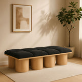 Pavilion - 8 Piece Modular Bench With Natural Base