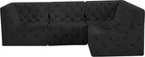 Tuft Velvet Modular Sectional - Deep Button Tufting, Stylish Design for Endless Configurations