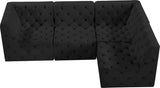 Tuft Velvet Modular Sectional - Deep Button Tufting, Stylish Design for Endless Configurations